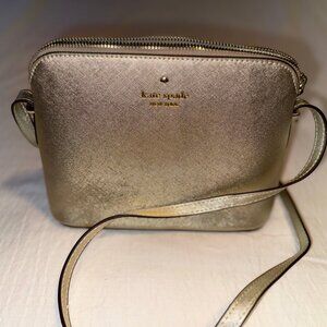 Gold Kate Spade-Inspired Small Crossbody Bag Like New